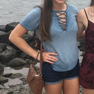 Super Soft T-Shirt Dusty Blue Size Small